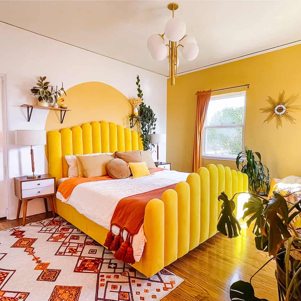 yellow bedroom