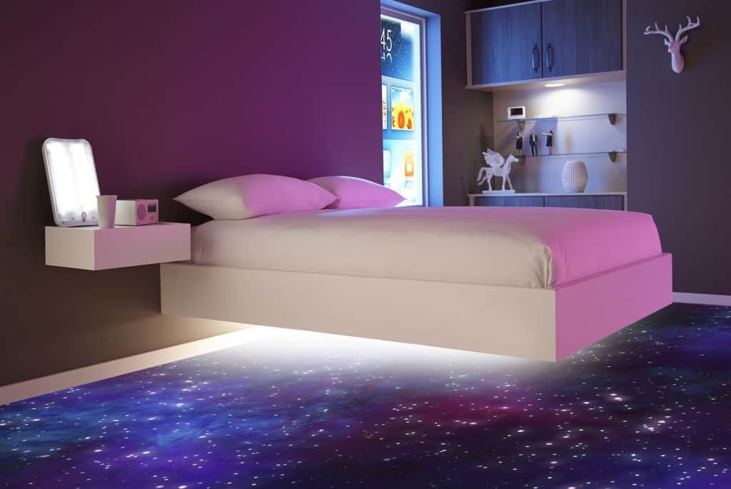 futuristic bedroom