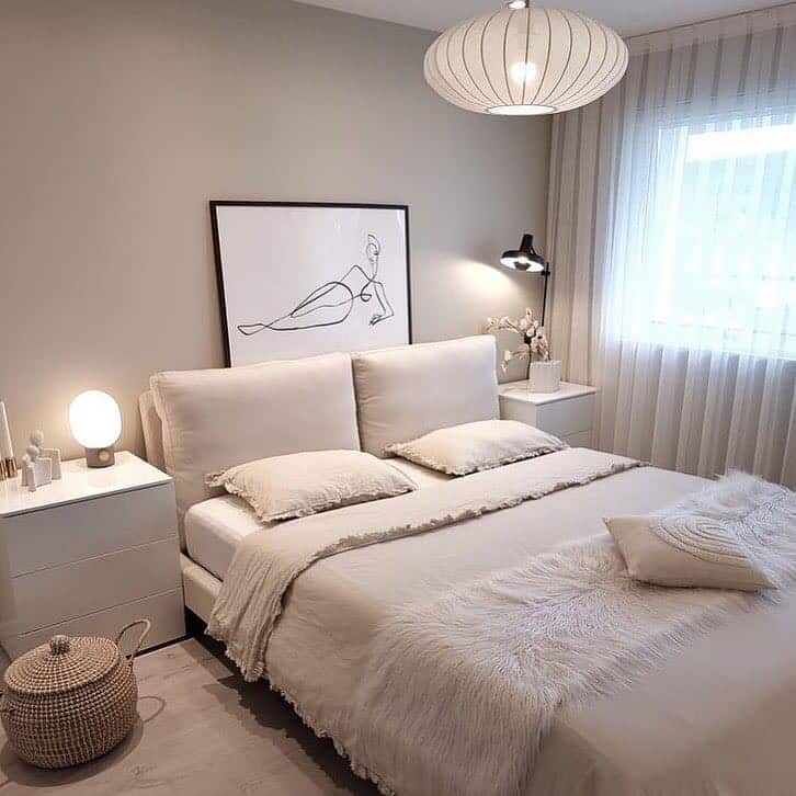 a grey monochrome bedroom for teenage girls