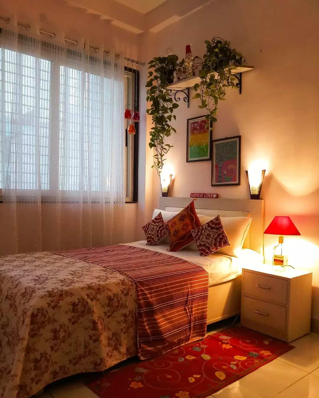 maroon bedroom for girls