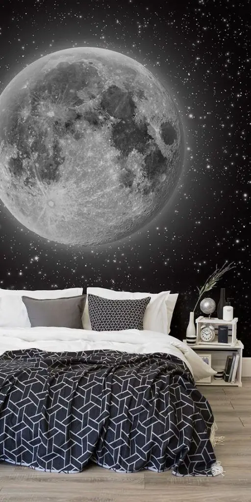 moon themed bedroom