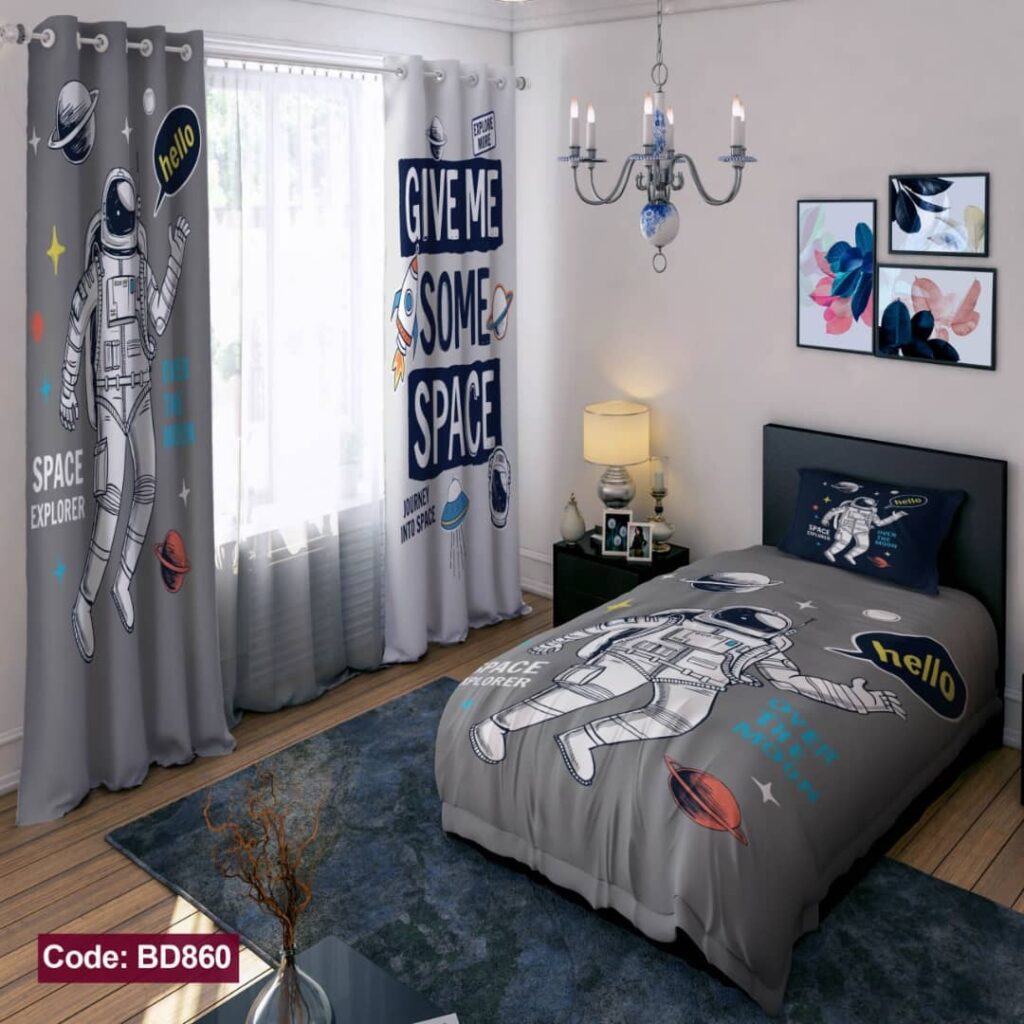 space themed bedroom curtains