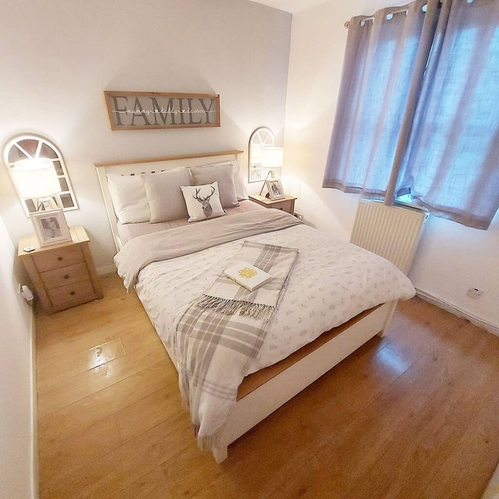 white and neutral bedroom