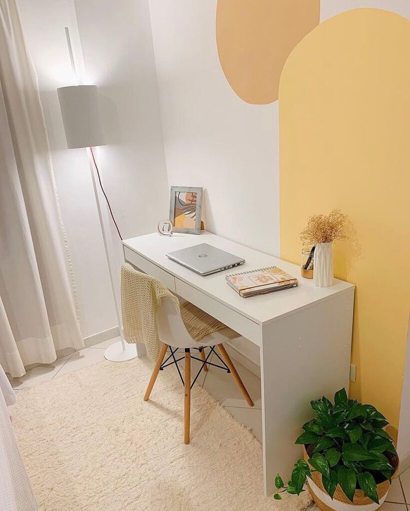 yellow study room