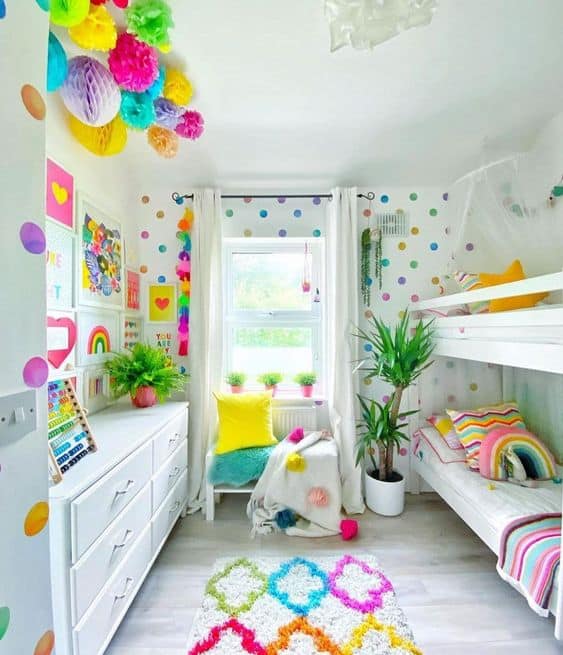 rainbow bedroom