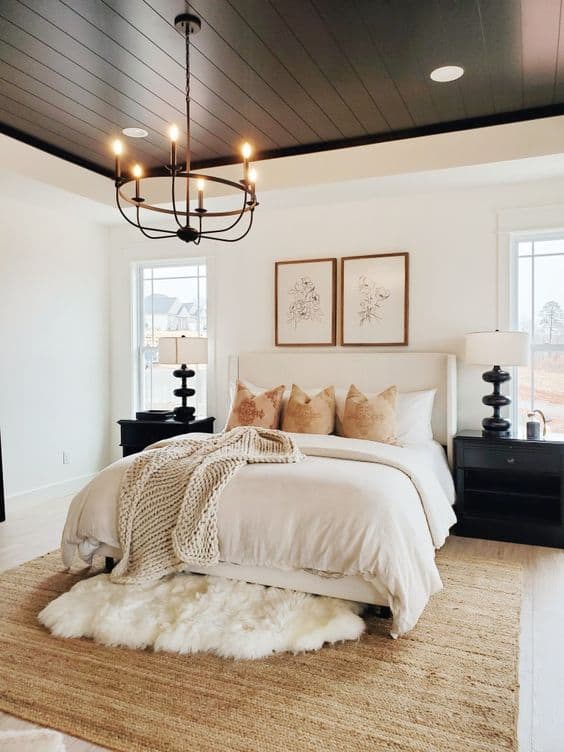 boho scandinavian bedroom design