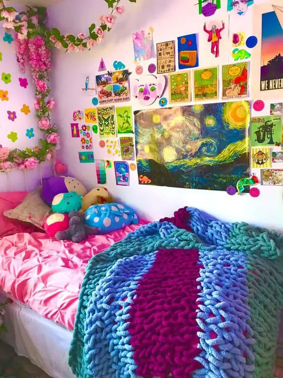 bright indie bedroom