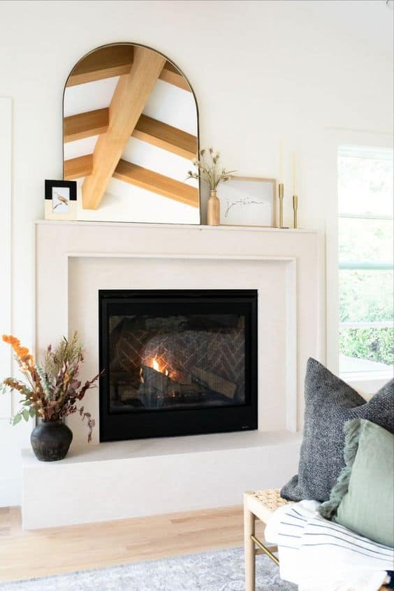 scandinavian fireplace