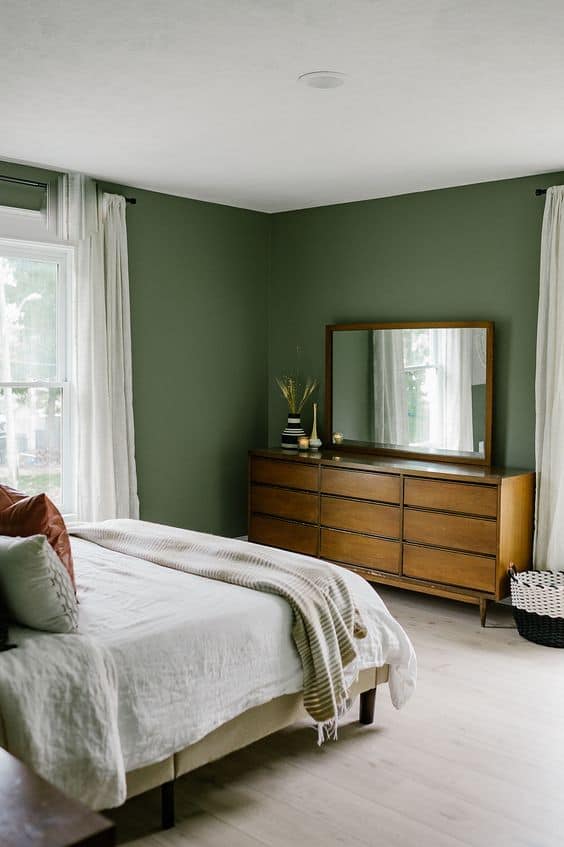 21 Peaceful Sage Green Bedrooms That Are Glam & Chic! Room You Love