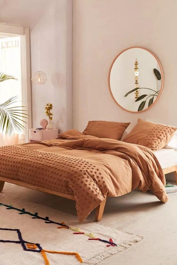 terracotta bedding bedroom