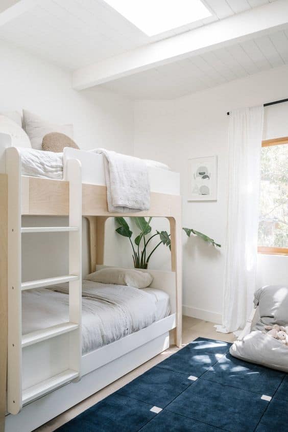 white bedroom for kids