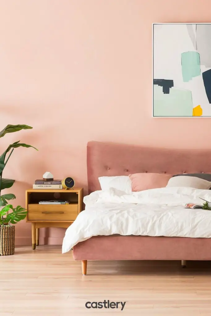 all-pink bedroom