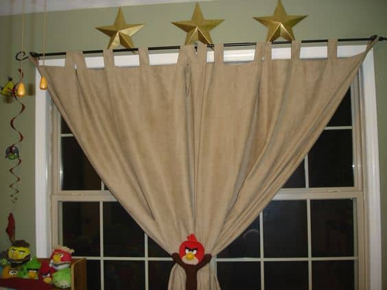 angry birds curtain tieback