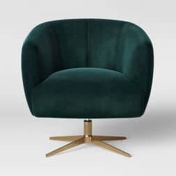 green armchair