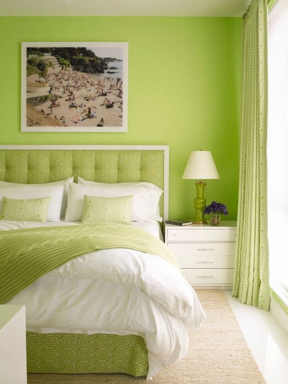 lime green color for a teenage girl's room