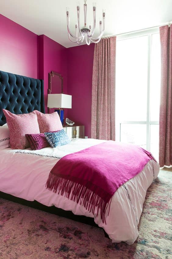 magenta bedroom for girls