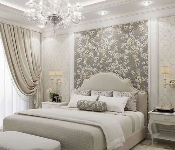 silver bedroom idea