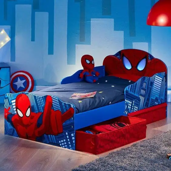 25+ Heroic Spiderman Bedroom Ideas And decor For kids!