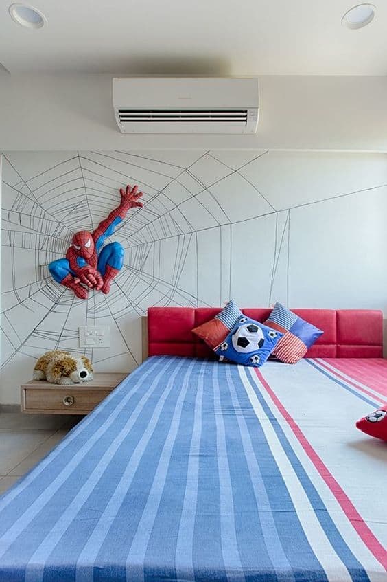 25 Heroic Spiderman Bedroom Ideas And Decor For Kids Room You Love   Spiderman Wall Decor 