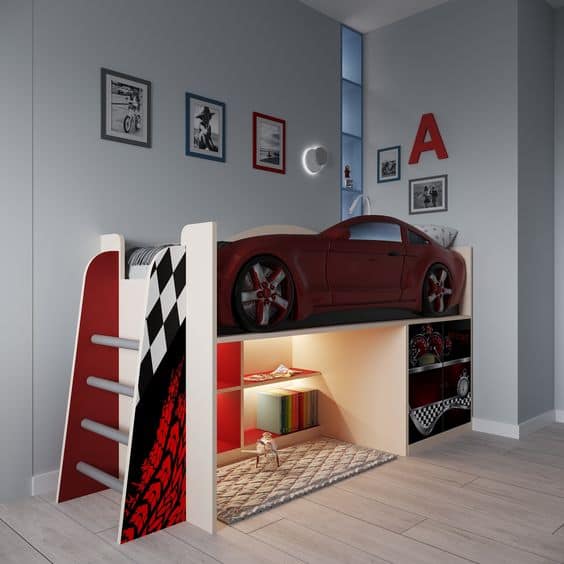 car bedroom for boys