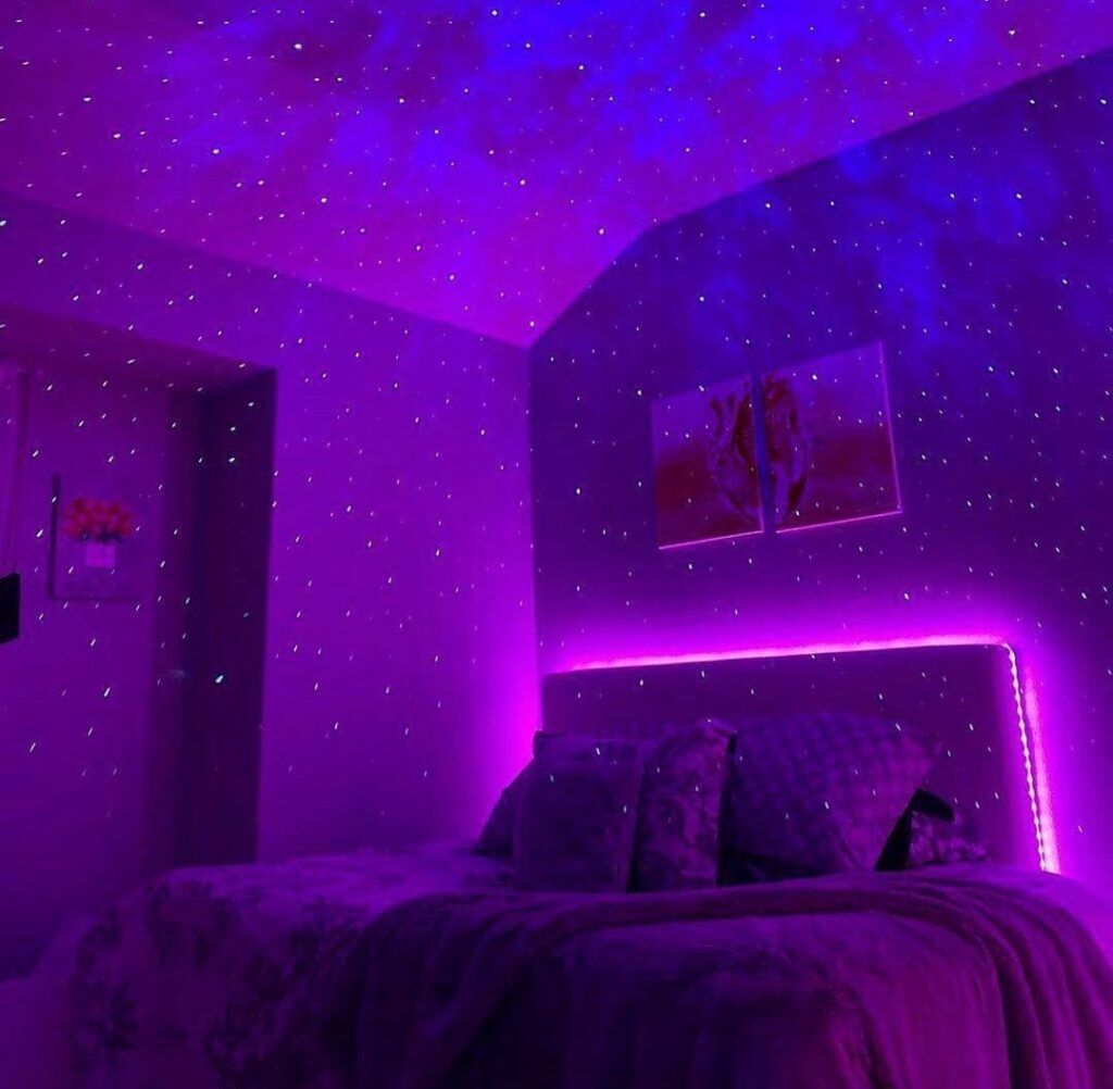 purple galaxy room