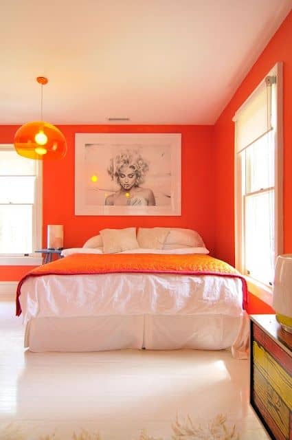 Orange Bedroom