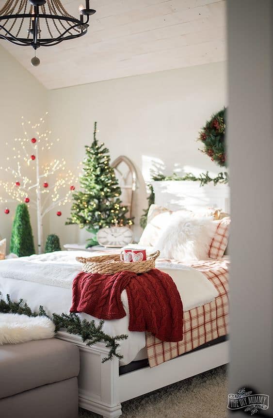 christmas bedroom decor