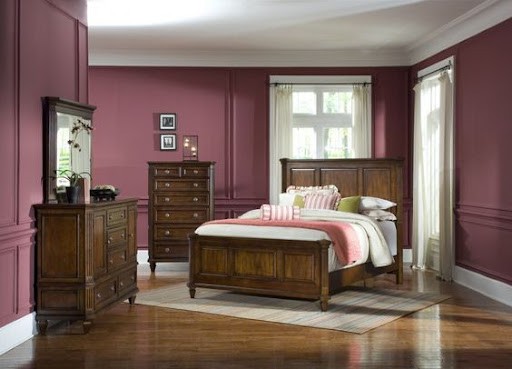 mauve walls for bedroom