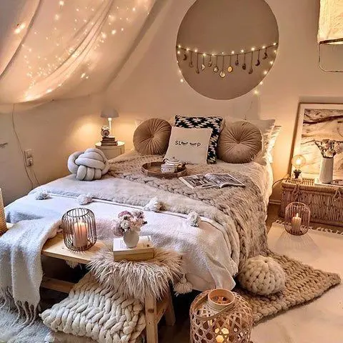 aesthetic boho bedroom