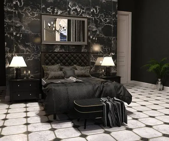 black gothic bedroom