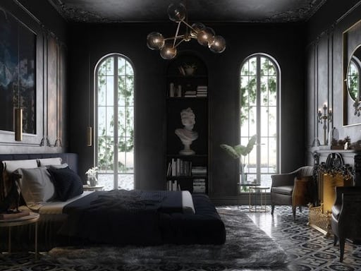 dark gothic bedroom