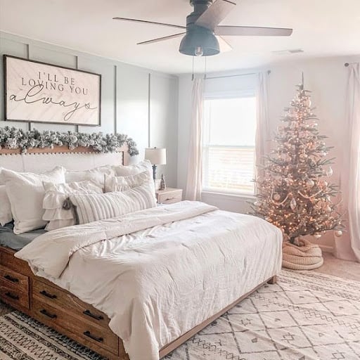 old-school bedroom with gold decor