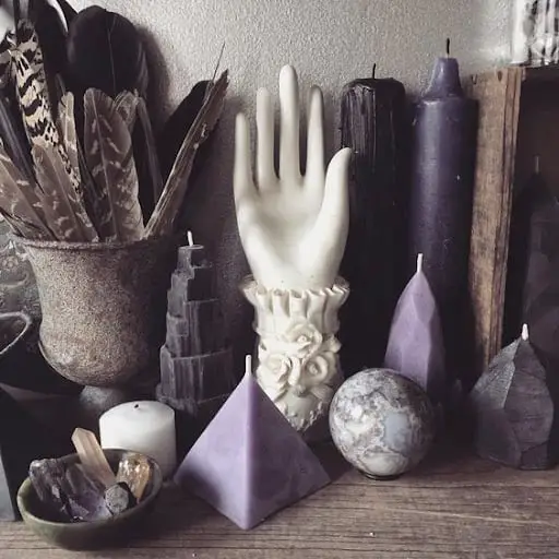 purple decor for witch bedroom