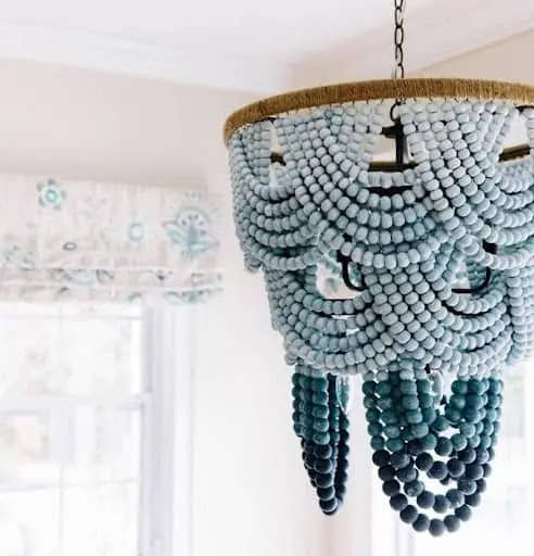 boho bead chandelier