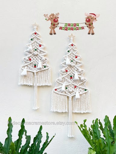 macrame tree decor