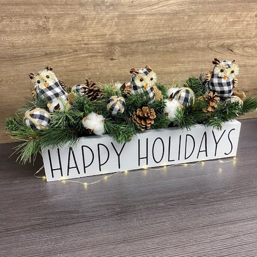 owl holiday decor