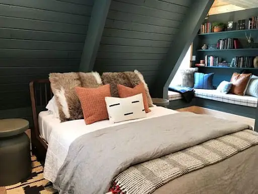 jewel toned cabin room