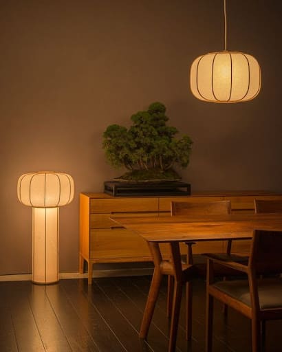 aesthetic room idea with led lanterns