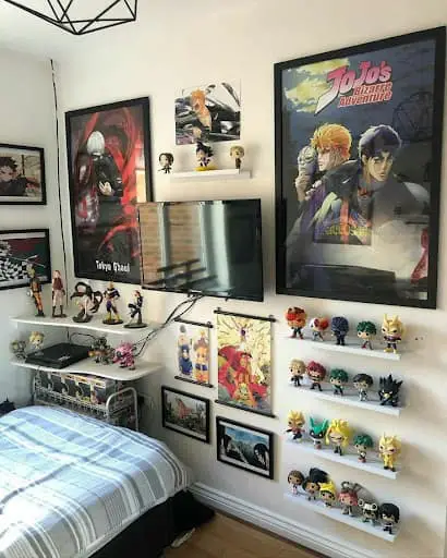 sporty anime bedroom idea