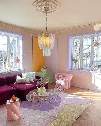 danish pastel living room idea
