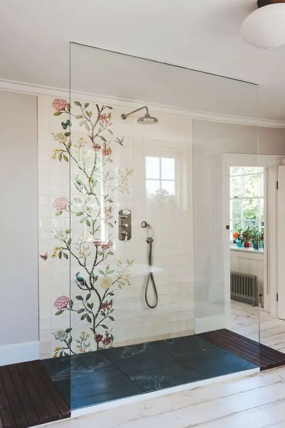 shower room wall pattern