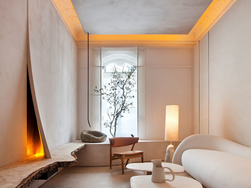 simple modern fireplace idea