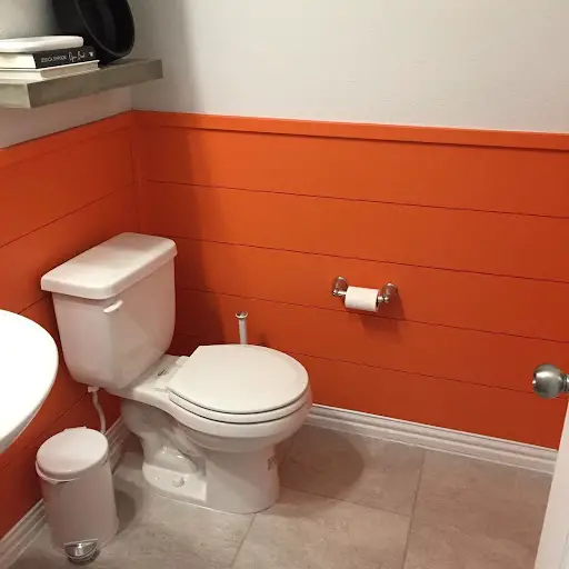 orange bathroom idea