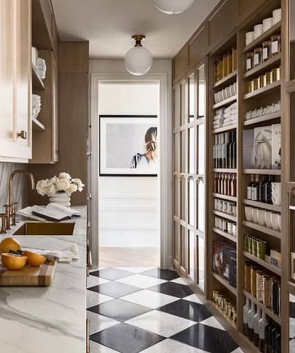 modern walk-in pantry