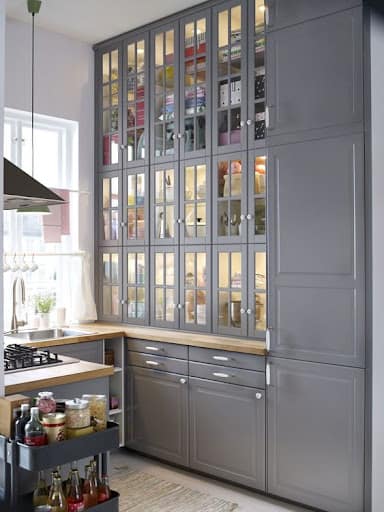 Gray Cabinet Idea 