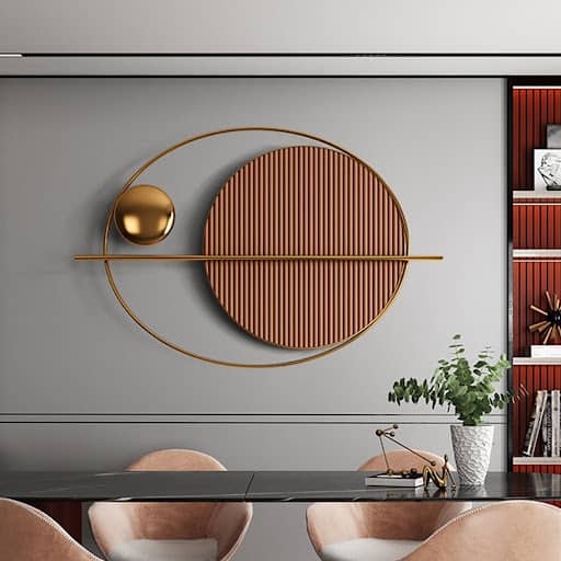 geometric dining room wall decor