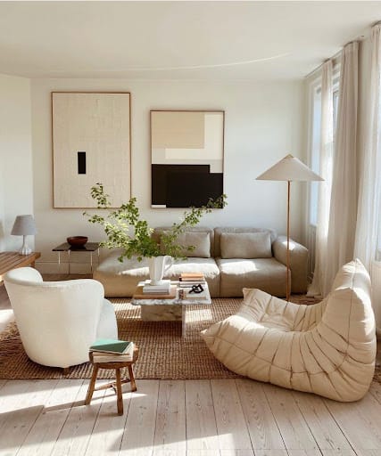 neutral tones living room idea