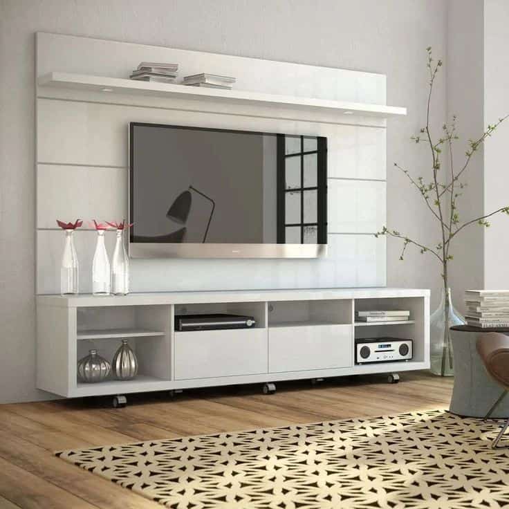 tv console decor idea