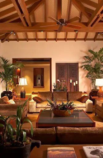 woody living room idea