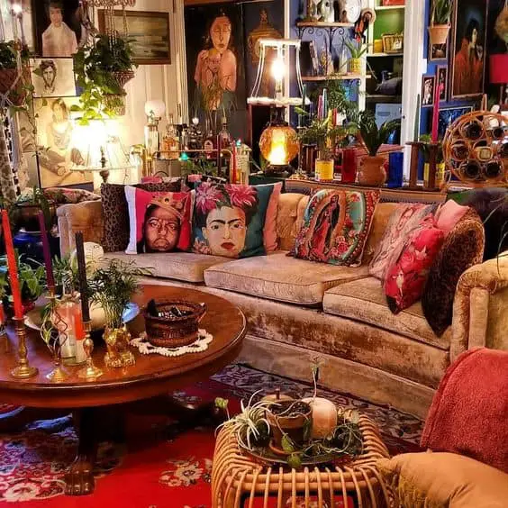 hyppie gypsy boho living room